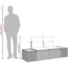 Sodo sofa Juoda 184 x 62 x 85cm poliratanas