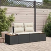 Sodo sofa Juoda 184 x 62 x 85cm poliratanas