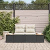 Sodo sofa Juoda 184 x 62 x 85cm poliratanas