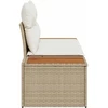 Sodo sofa Smėlio 184 x 62 x 85cm poliratanas