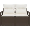 Sodo sofa su pagalve 120 x 62 x 69 cm poliratanas