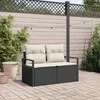 Sodo sofa su pagalve 120 x 62 x 69 cm poliratanas