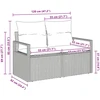 Sodo sofa su pagalve 120 x 62 x 69 cm poliratanas