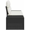 Sodo sofa su pagalve Juoda 184 x 62 x 69 cm poliratanas