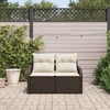 Sodo sofa su pagalve Ruda 121 x 62 x 69cm poliratanas