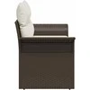 Sodo sofa su pagalve Ruda 141 x 62 x 69cm poliratanas