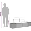 Sodo sofa su pagalve Ruda 184 x 62 x 69 cm poliratanas