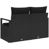 Sodo sofa su pagalve su saugykla 120 x 62 x 69 cm poliratanas