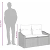 Sodo sofa su pagalve su saugykla 123 x 62 x 69 cm poliratanas