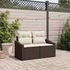 Sodo sofa su pagalve su saugykla 123 x 62 x 69 cm poliratanas