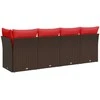 | Sodo sofa | su pagalve Ruda 227 x 62 x 69 cm poliratanas