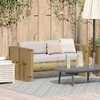 Sodo sofa Žalia 134 x 60 x 62 cm Kietos pušies mediena