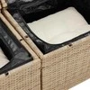 Sodo Sofų Rinkinys 9 vnt. 6-Vietų skaičius Bežinė ir kreminė