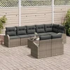 Sodo Sofų Rinkinys Pilka 55 x 55 x 37 cm poliratanas