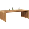 Sodo šoninis stalas Ruda 110 x 55 x 35,5 cm Kieto teka medžio