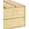 Sodo stalas, 75x75x31cm, impregnuota pušies mediena