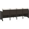 Sodo stalas Antracitas 50 x 50 x 72 cm metalas