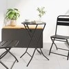Sodo stalas Antracitas 50 x 50 x 72 cm metalas