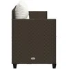 Sodo stalas Antracitas 50 x 50 x 72 cm metalas