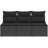Sodo stalas Antracitas 200 x 100 x 73 cm poliratanas