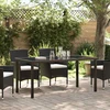 Sodo stalas Juoda 160 x 80 x 73 cm metalas