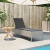Sodo stalas Juoda 80 x 80 x 73 cm metalas