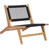 Sodo stalas Natūrali 80 x 40 x 45 cm poliratanas