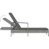 Sodo stalas Pilka 160 x 80 x 75 cm Kietos akacijos mediena