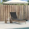 Sodo stalas Pilka 250 x 100 x 75 cm poliratanas
