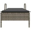 Sodo stalas Pilka 250 x 100 x 75 cm poliratanas