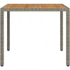 Sodo stalas Pilka 90 x 90 x 75 cm poliratanas