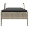 Sodo stalas Pilka 90 x 90 x 75 cm poliratanas
