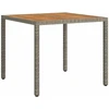 Sodo stalas Pilka 90 x 90 x 75 cm poliratanas