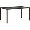 Sodo stalas Ruda 150 x 90 x 75 cm poliratanas