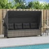 Sodo stalas Ruda 90 x 90 x 75 cm poliratanas