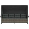 Sodo stalas Ruda 90 x 90 x 75 cm poliratanas