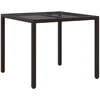 Sodo stalas Ruda 90 x 90 x 75 cm poliratanas