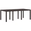 Sodo stalas Ruda 200 x 100 x 73 cm poliratanas