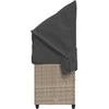 Sodo stalas Smėlio 190 x 90 x 75 cm poliratanas