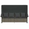 Sodo stalas Smėlio 250 x 100 x 75 cm poliratanas