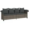 Sodo stalas Smėlio 250 x 100 x 75 cm poliratanas