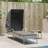 Sodo stalas Šviesiai pilka 350 x 100 x 74 cm poliratanas