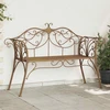 Lauko baldų komplektas Sodo suolas 2-Vietų skaičius 130 x 47 x 90 cm Plienas