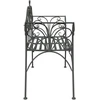 Lauko baldų komplektas Sodo suolas 2-Vietų skaičius 130 x 47 x 90 cm Plienas