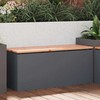 Sodo suolas Antracitas 100 x 40 x 43 cm Plienas