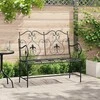 Sodo suolas Juoda 104 x 54 x 93 cm Plienas