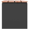 Sodo suolas Juoda 60 x 40 x 43 cm