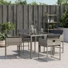 Sodo suolas su pagalve Antracitas 114 x 64 x 90cm Plienas