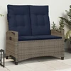 Sodo suolas su pagalve 105 x 60 x 112 cm plienas