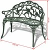 Sodo suoliukas, baltos spalvos, 120cm, HDPE, medienos imitacija